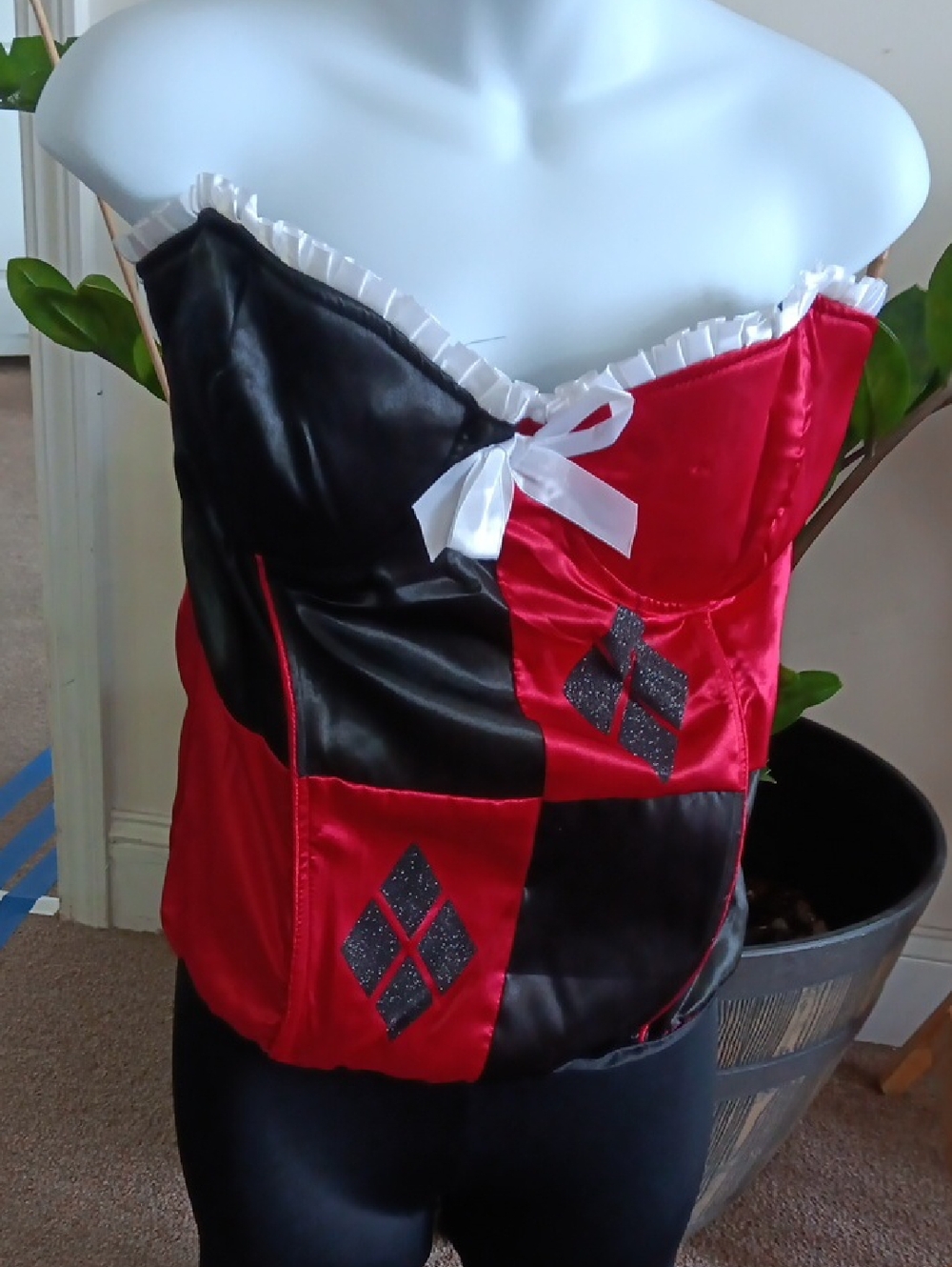 Harley Quinn Corset Large 12/14 New